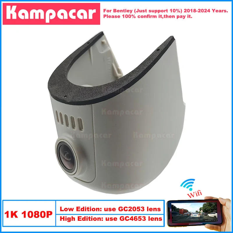 Kampacar BL02-1K 1080P Wifi Car Dvr Camera Dash Cam For Bentley Continental GT Flying Spur Bentayga 2018-2024 10% Cars Dashcam