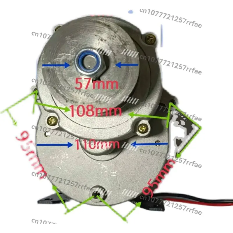 

Электродвигатель постоянного тока 600 Вт с редуктором 180:1, 12В/24В/48В, с шкивом для фритюрницы/машинного катка