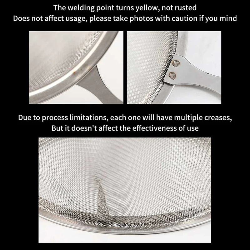 1Pc Fine Tea Strainer Filters Stainless Steel Mesh Tea Infuser Colander Reusable Teapot Infuser With Handle Tea Cup Filter