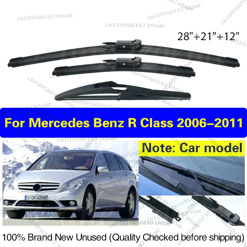 Передние и задние щетки стеклоочистителя для Mercedes Benz R GL M ML Class W251 W164 X164 2006-2011, лобовое стекло, ветровое стекло, 28 