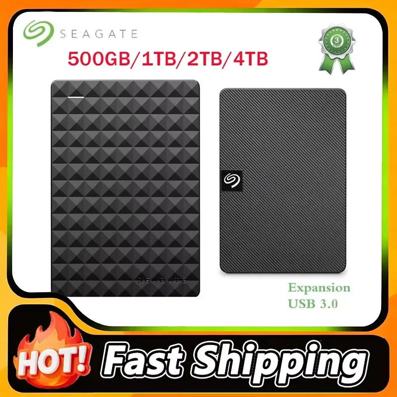 Seagate New Style For OEM Expansion HDD Drive Disk 320GB 500GB 1TB 2TB USB3.0 External HDD 2.5" Portable External Hard Disk