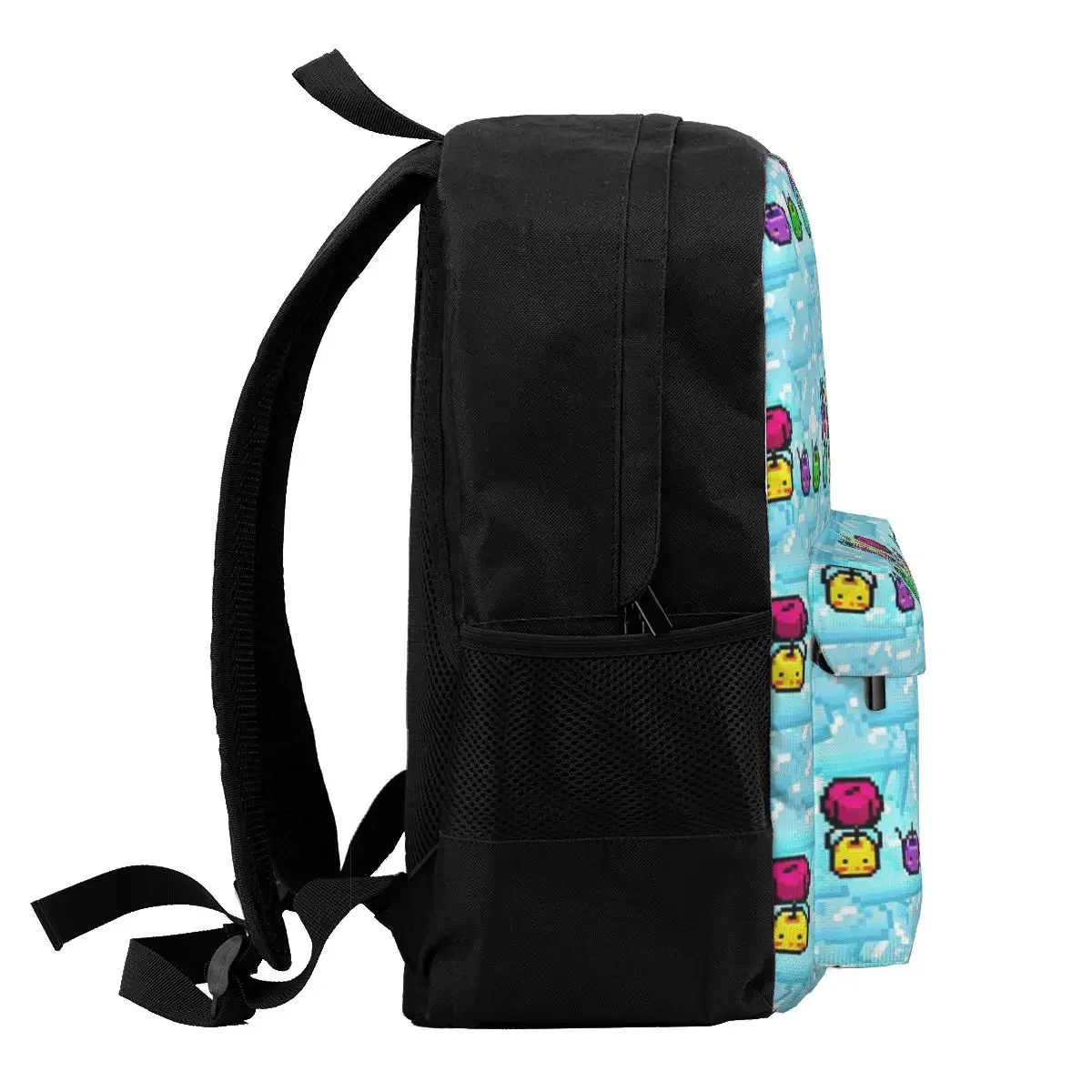 Stardew Valley Junimos Pattern Blue Backpacks, Bookbag para niños y niñas, bolsas escolares para estudiantes, mochila para computadora portátil, bolso de hombro