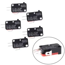 5Pcs V-15-1C25 KW9-0 Micro Limit Switch 15A 125/250VAC