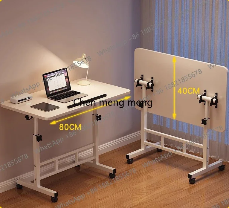 

cc182Laptop Computer Desk Home Bedroom Movable Bedside Desk Student Bedroom Simple Lifting Reading Desk