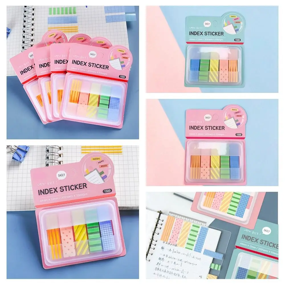 Self Adhesive Memo Pad Sticky Notes Bookmark Point It Marker Memo Sticker Paper Office School Supplies