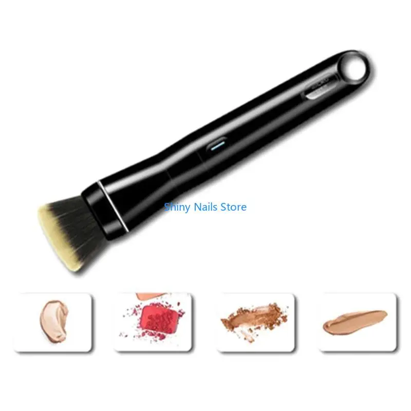 ポータブルエレクトリックメイクアップブラシ360回転化粧品ファンデーションパウダーブラシ