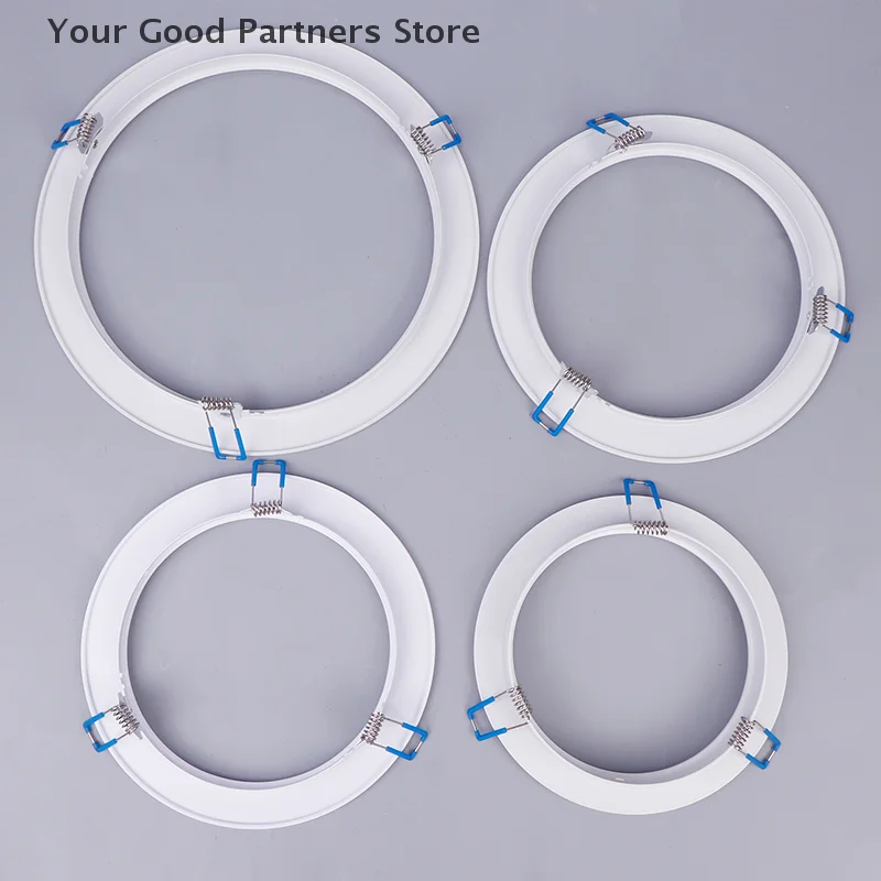 LED Downlight Spotlight Brackets Light Stand Adapters Lamp Shade Rings Hole Enlarge White Outer Frames Cut Out Remedial Circles