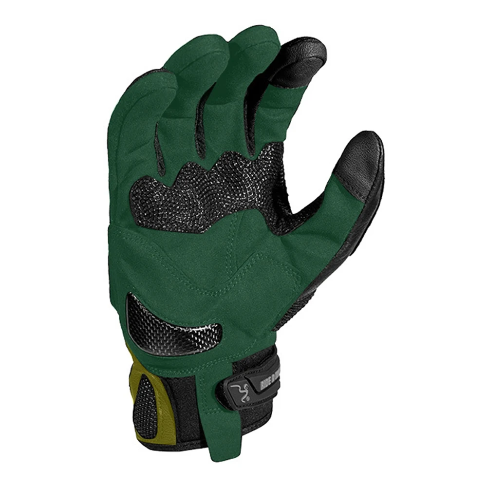 Guantes de motocicleta transpirables para hombre, sujetadores de gancho y bucle, resistentes al desgaste, antideslizantes y anticaídas