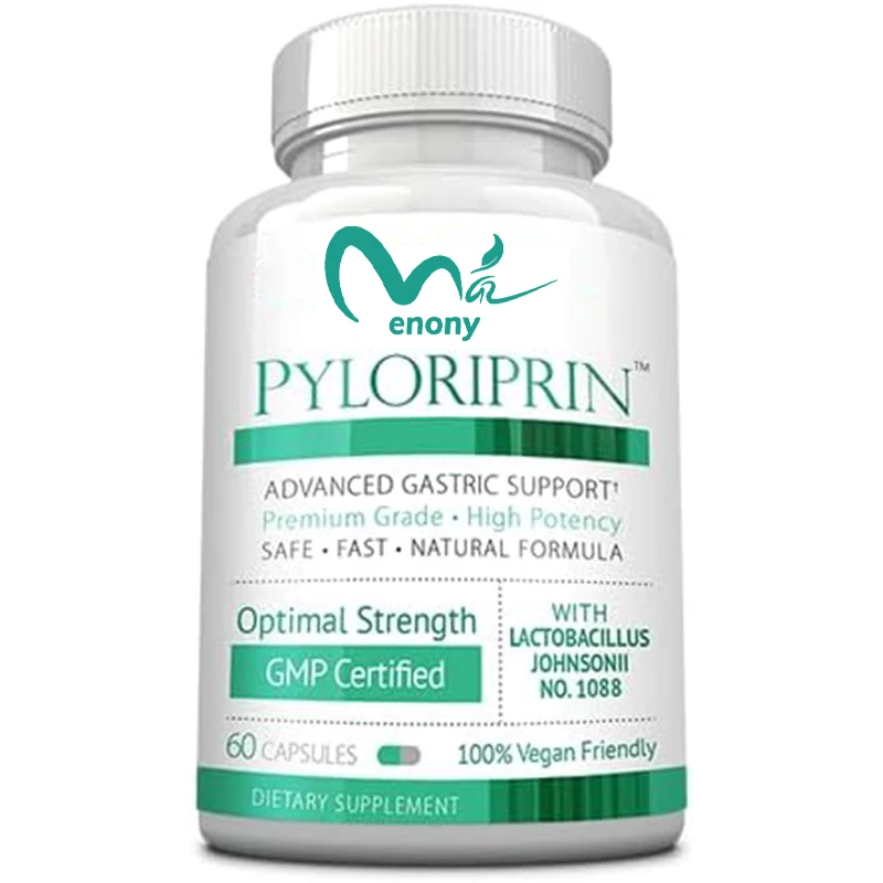 Soporte saludable para la digestión del estómago: zinc L-carnosina, probióticos, capullos de flores de brócoli y eliminación de regaliz -60 cápsulas