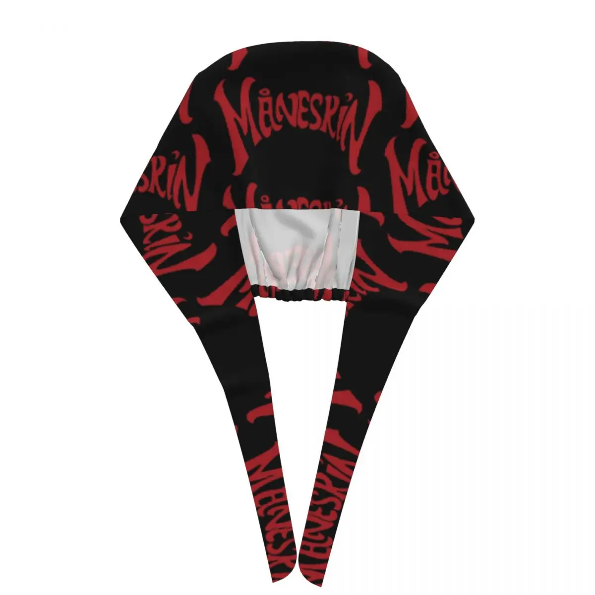 Topi Scrub Logo Merah Maneskin Topi Bedah Dokter untuk Pria Wanita Topi Perawat yang Dapat Disesuaikan untuk Dokter Gigi