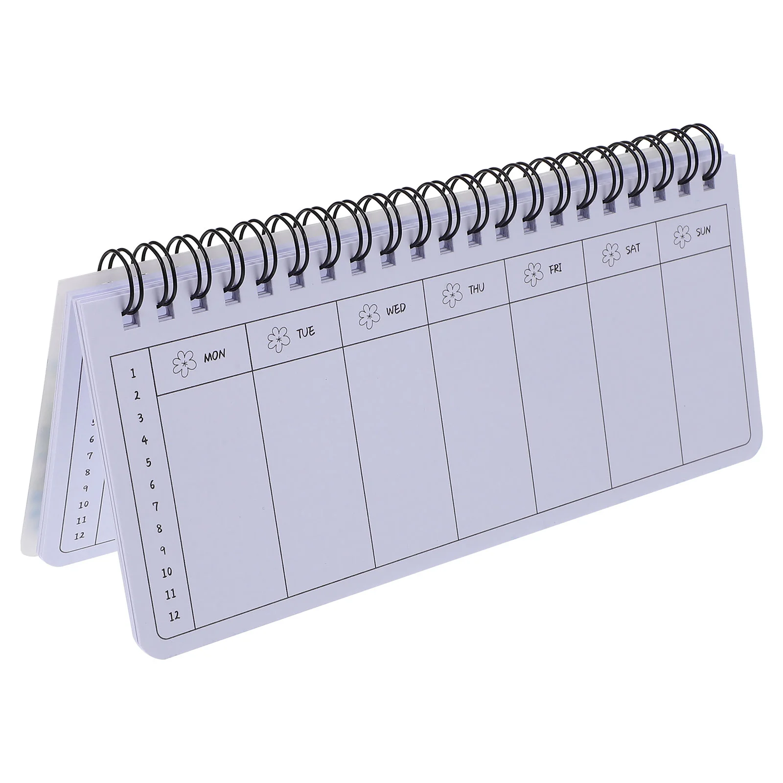 Sticker Binder Tearable Weekly Planner Portable Coil Flip-Up Notepad (Garland Planner) Notebooks for Work Student Accessories