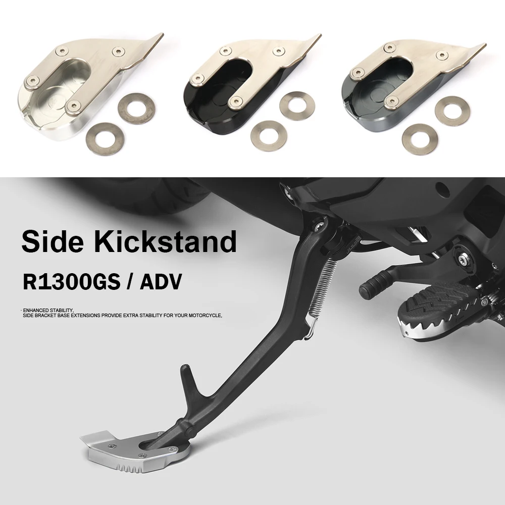 

For BMW R1300GS r1300gs R 1300 GS Adventure 2023 2024 CNC Aluminum Motorcycle Kickstand Extender Foot Side Stand Base Extension