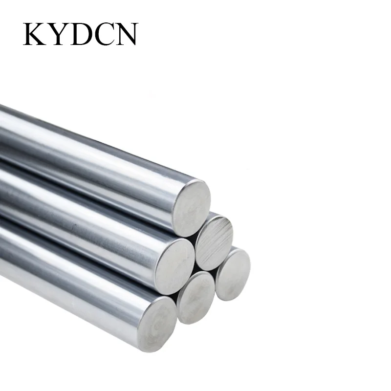 2Pcs 3mm 4mm 5mm 6mm 8mm 10mm 12mm Hard Chrome Plated Linear Shaft Smooth Chrome Rod for DIY Bookshelf Frame CNC Machine Parts