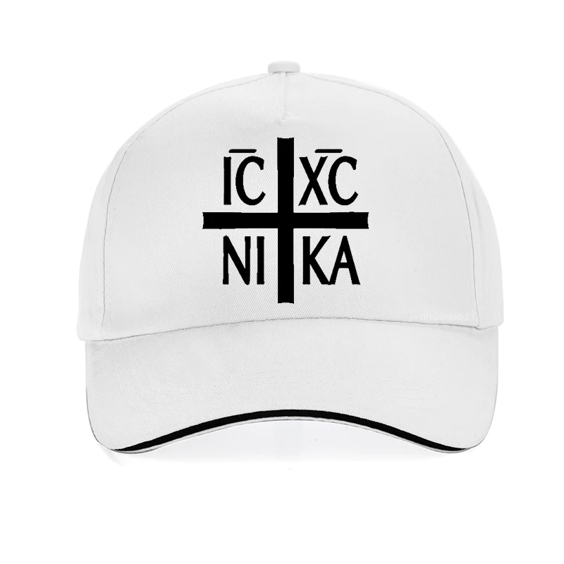 Ic XC Nika Orthodox Symbol print baseball cap funny men hip hop cap Summer adjustable Men women snapback hat gorras hombre