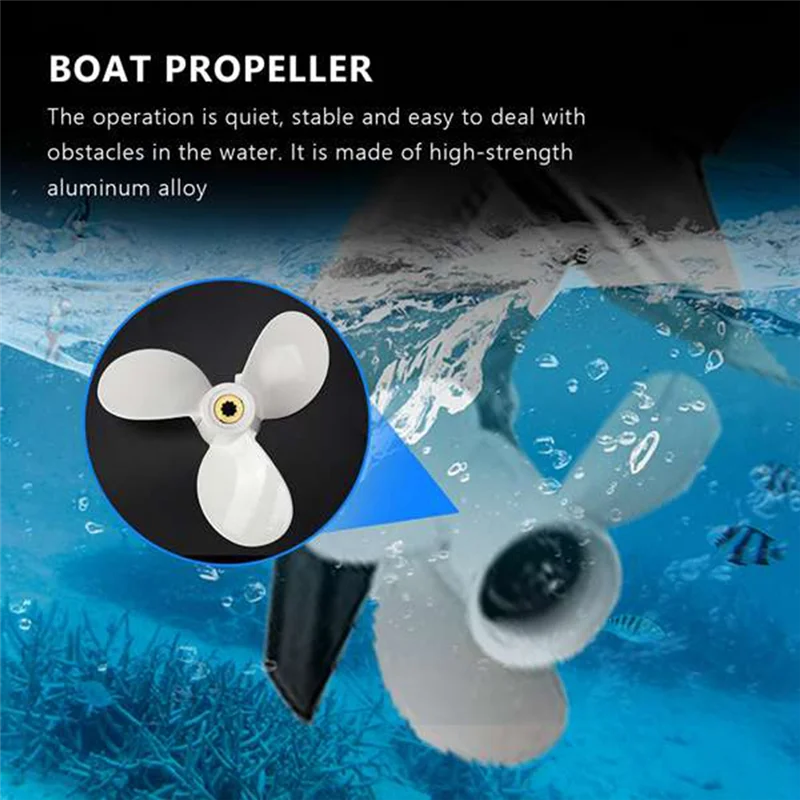 

1 шт. подвесной пропеллер 7 1/2X8-Ba 6E0-45941-01-El из алюминиевого сплава для Yamaha Mariner 4-6 л.с., 3 лопасти, 9 зубьев, вращение R