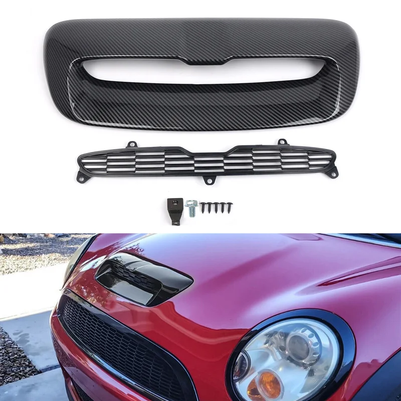 Fit For Mini Cooper S R55 R56 R57 R58 R59 2007-2014, 51132756095, 51132757694, 51232752275 Front Hood Air Intake Vent Scoop