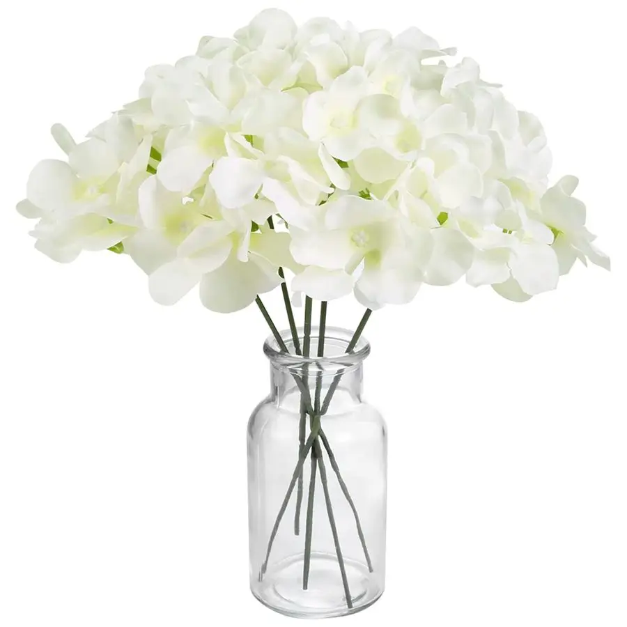10/20pcs Artificial Flowers Silk hydrangea Combination Garden Wedding Bride Bouquet Home Room Table Festival Wreath Diy Decorati