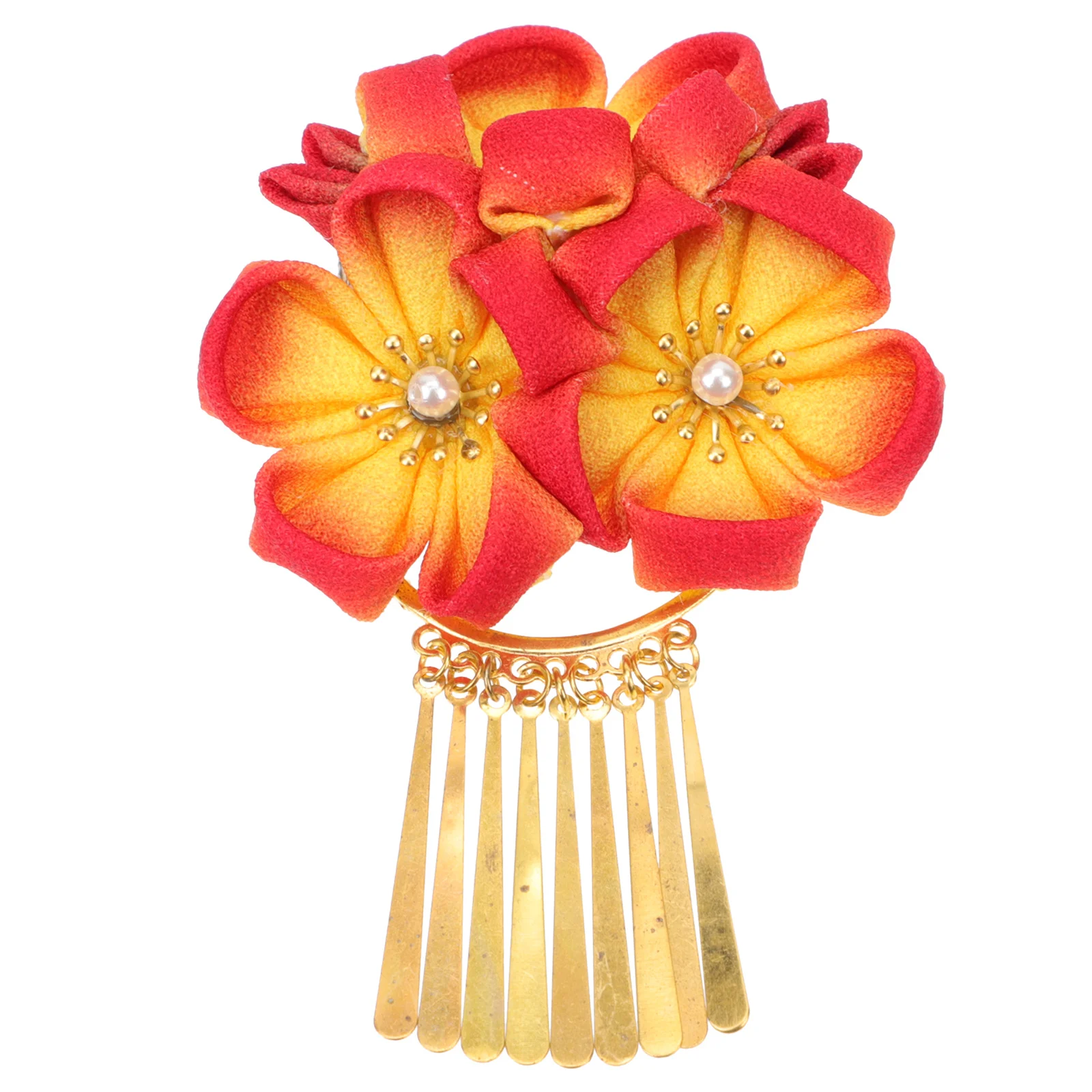 

Delicate Flower Hairpin Japanese Style Women Headwear Exquisite Hair Accessories for Prom Pageants Garden Parties