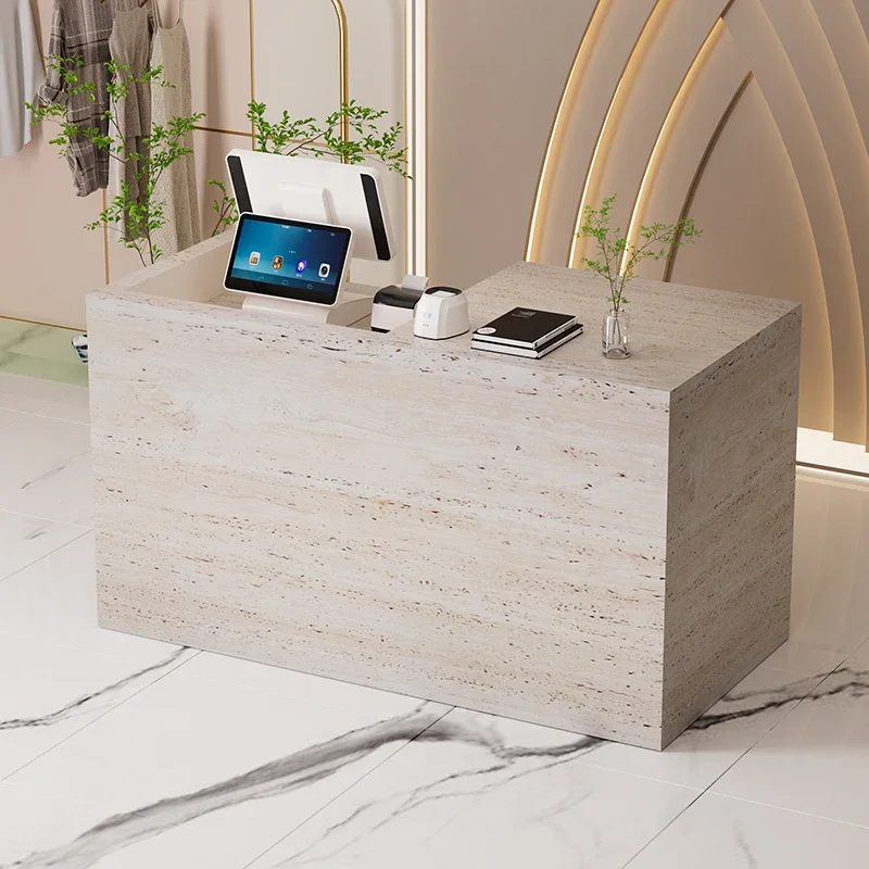 Laudry Nail Salon Reception Desk Hotel Modern Spa Mobile Reception Desk Retail Store Rezeption Desk Beauty Office Furniture