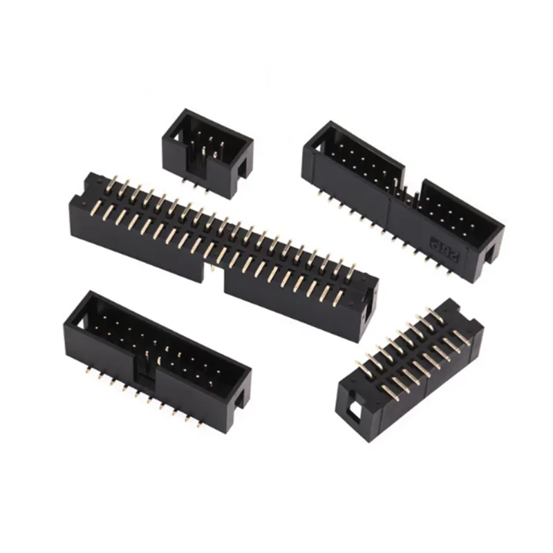 10PCS DC3-6/8/10/12/14/16/20/30/40P 2.54MM SMD Horn Block Connector 2.54MM Pitch SMT Male Socket Idc Box Headers
