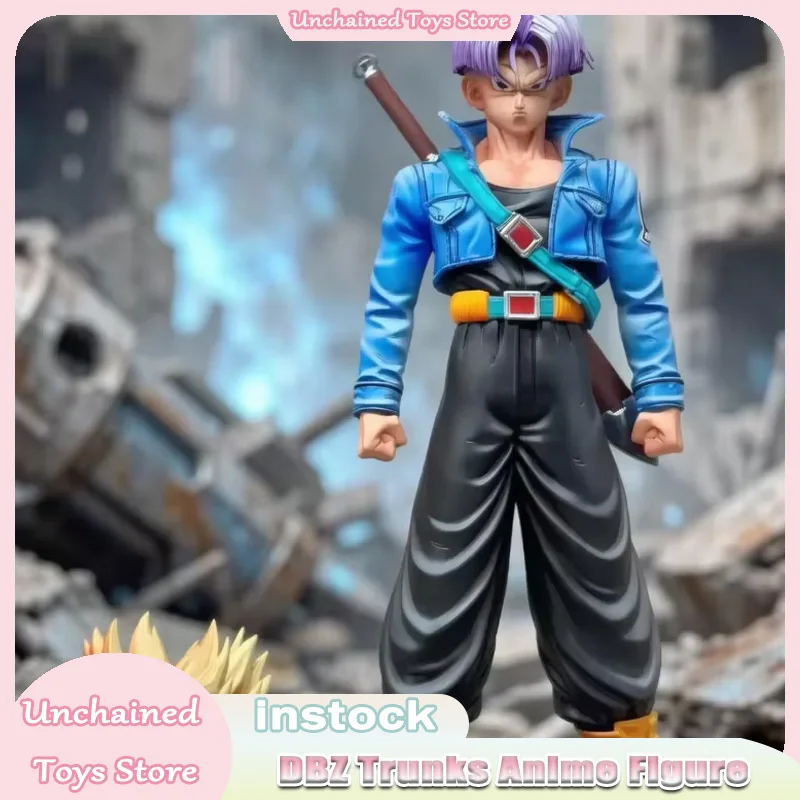 New YS Studio Trunks 1/6 Scale DBZ Anime Statue PVC Figure with 2 Heads Collectible Model Display Decoration Gift for Fans