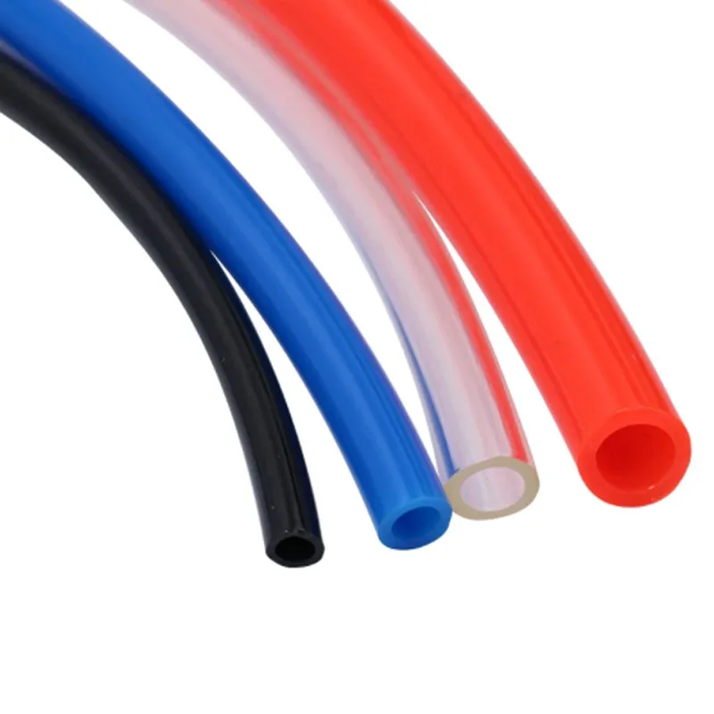 1เมตร Pu สายยางพลาสติกท่อหลอดแก๊ส Polyurethane ท่อสำหรับคอมเพรสเซอร์4สี