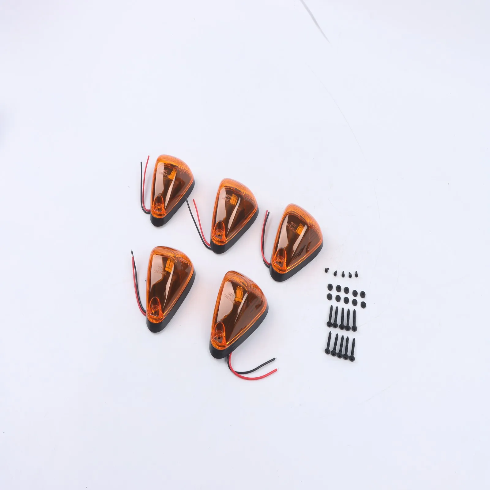 

5pcs Amber LED Cab Roof Marker Lights Kit FOR Ford F250 F350 F450 1999-2016 Super Duty