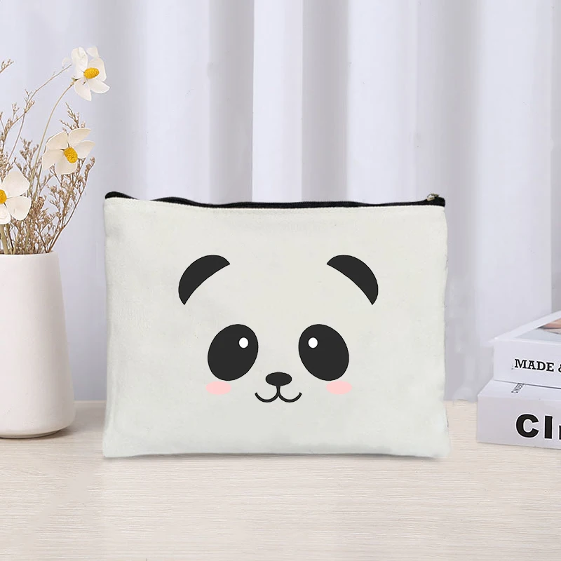 Kawaii Panda Cosmetic Case bambini viaggi necessità toilette borsa per pannolini borsa per il trucco per belle ragazze compleanno regalo di capodanno