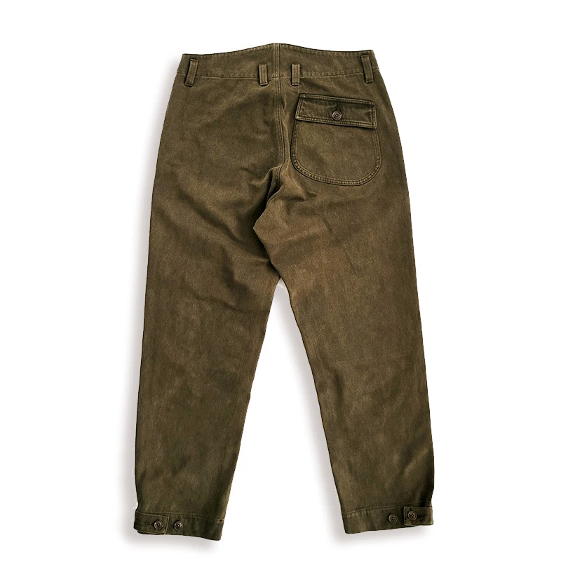 Cargo Pants for Men Loose Mid-Waist Green Coffee Pencil Pants Vintage Safari Workwear Designer Clothes Streetwear