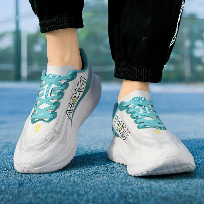 Men's Running Shoes Jogging Breathable Mesh Cushioning Outdoor Couple Non-Slip Trainer Race Sneakers Luxury Shoes Off-road Shoes