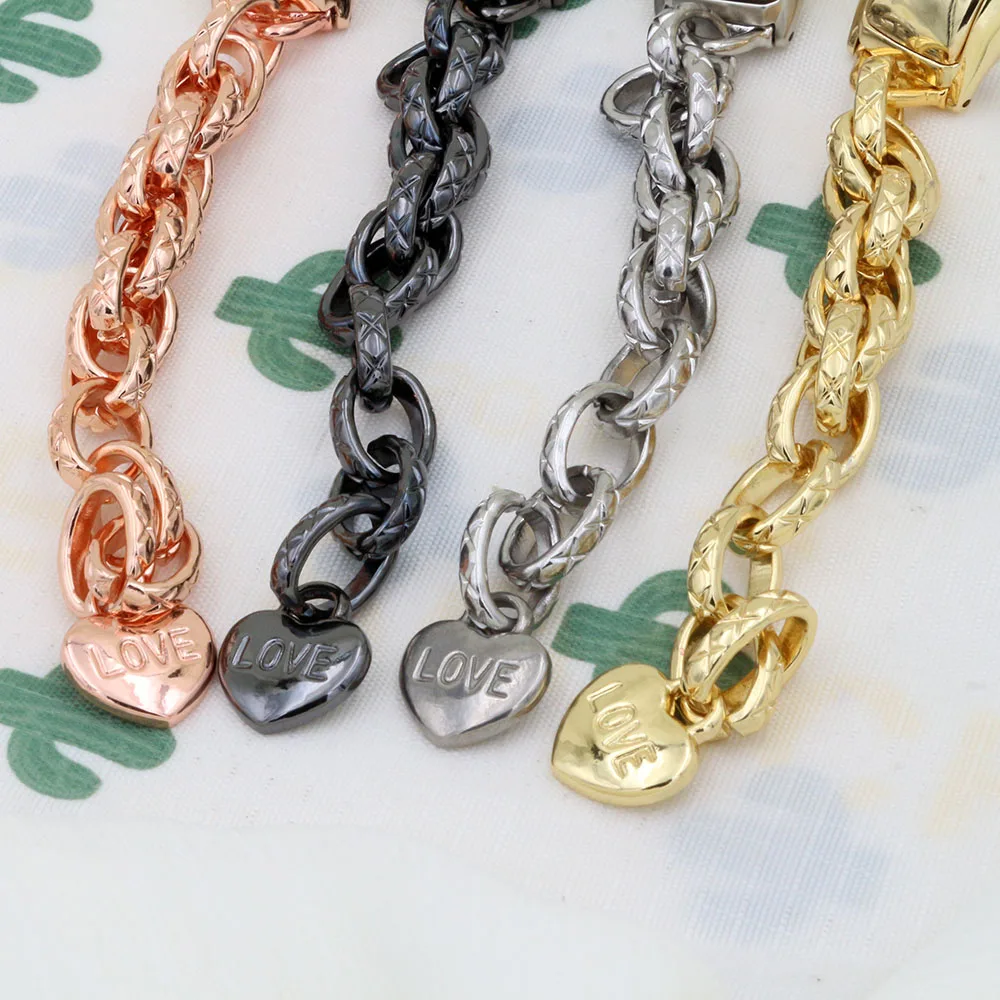 Серебристый металлический ремешок для смарт-браслета Xiaomi Mi Band 7 6 / Mi Band 5/ Mi Band 8, Сменные аксессуары, цепочка из нержавеющей стали