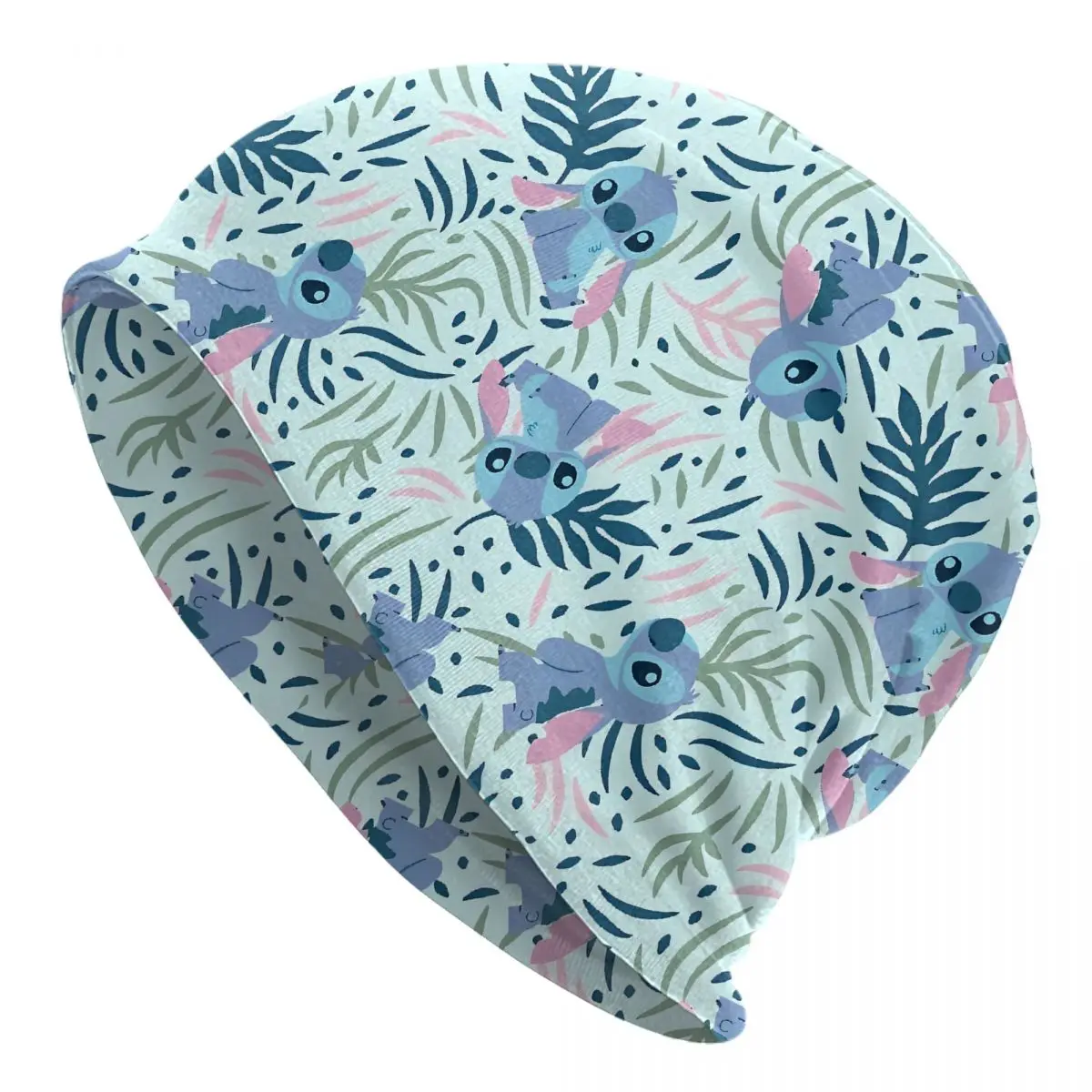 

Cute Stitch Seamless Bonnet Hat Hip Hop Street Cartoon Skullies Beanies Hats Men's Women's Spring Thermal Elastic Cap