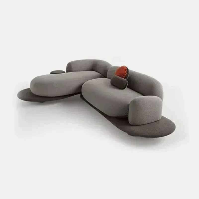 

Replica Lounge Living Room Sofas Designer Luxury Comfortable Sofas Outdoor Minimalist Curved Relaxing Wood Divano Furniture