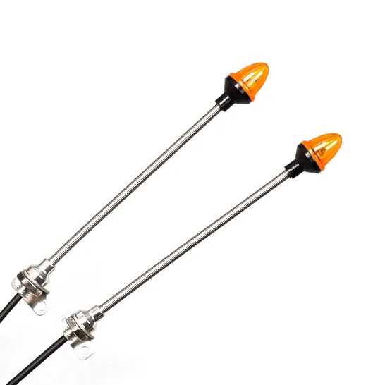 1 Paar LED-Kunststoff-Markierungsleuchten, Seitenwarnleuchten 2,2V-3V, Teile für DIY TAMIYAYA 1/14 RC Traktor, LKW, Bulldozer, Dumper, Auto – Detail 1