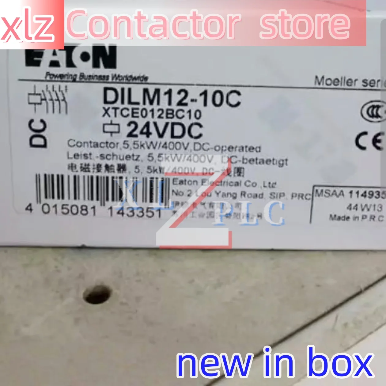 nuovo contattore originale DILM12-01C 24VDC DILM12-10 24VDC DILM12-10C 24VDC