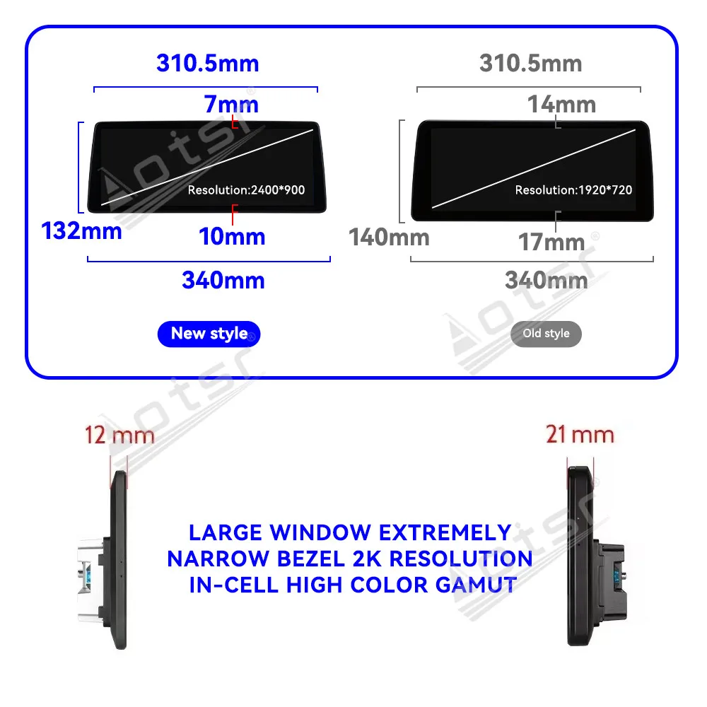 12.9 "لينكس CarPlay راديو السيارة لسيارات BMW 5 Series 2009-2017 CIC NBT شاشة تعمل باللمس مشغل وسائط متعددة نظام تحديد المواقع والملاحة رئيس وحدة DSP BT