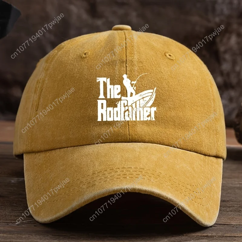 Topi Duckbill Bergaya Unisex dengan Cetakan Memancing yang Menarik - Topi Luar Ruangan yang Trendi dan Serbaguna