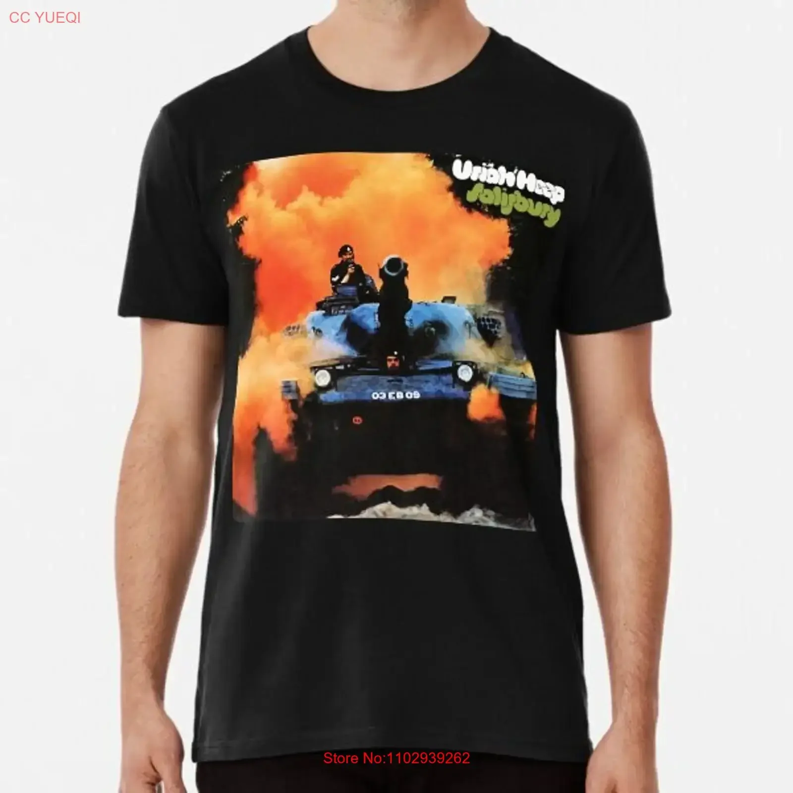 Nueva Camiseta Clásica para Hombre, Diseño Divertido de Uriah Heavy Heep, Tallas S-2XL, Estilo Vintage Lavado, Cómoda, Transpirable, Versátil, Casual y Elástica