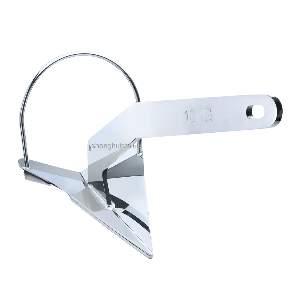 SSTL Factory Customized Boat Anchor Stainless Steel 316 Shovel Anchor Fixed Shank Scoop Style Anchor