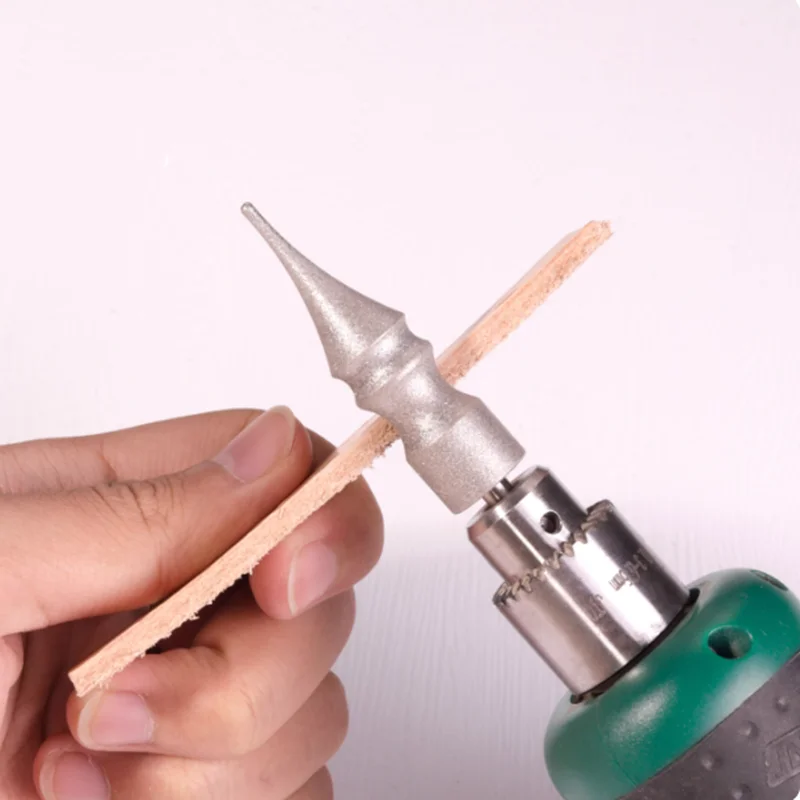 240 Grit Sanding & Polishing Head with Brass Brush - For Leather Rough Grinding and Metal Buffing, Professional DIY Tool