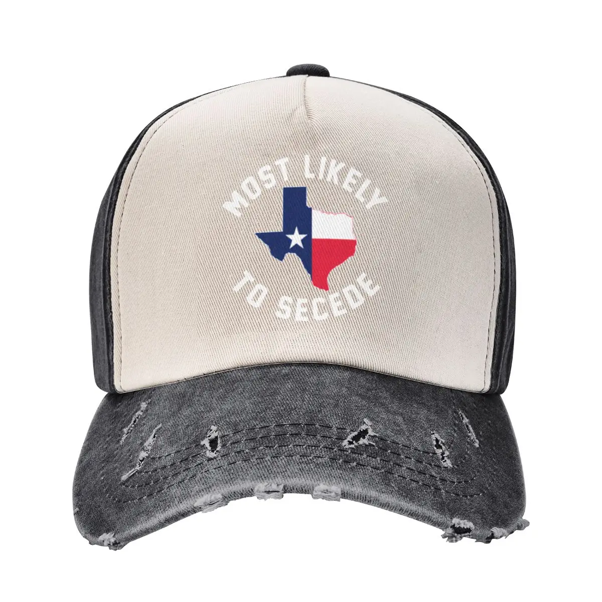 Texas Most Likely To Secede Baseball Cap black summer hat dad hat Mountaineering Hats Man Women's