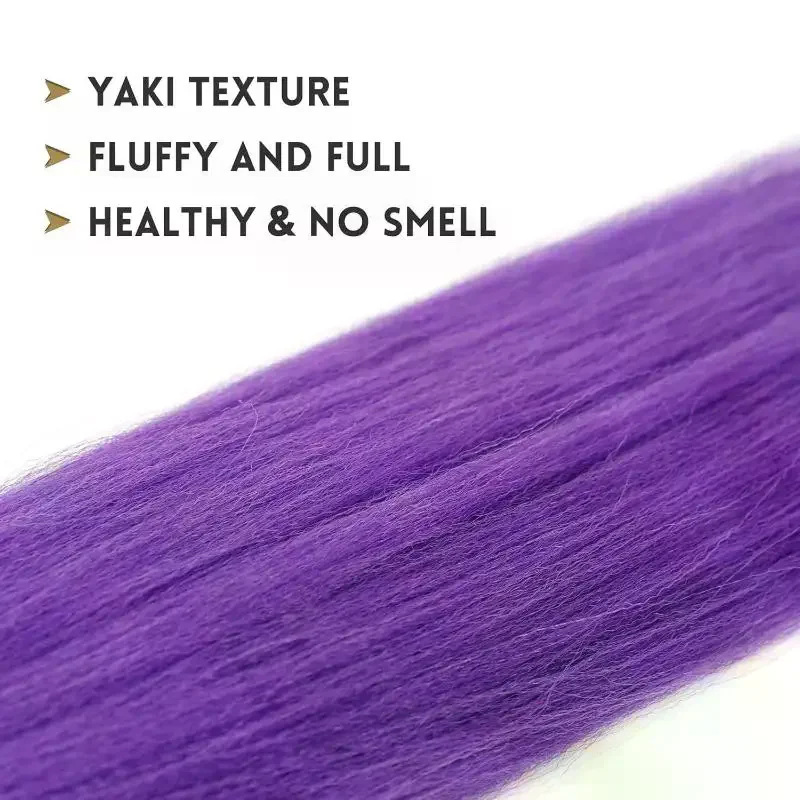 26인치 코스프레 가발 KPOP 루미 롱 퍼플 브레이드 드레스 업 액세서리 DIY 포니테일 브레이드 내열성 합성 가발