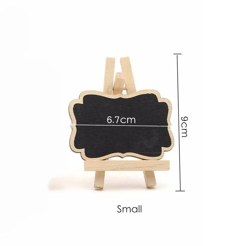 10 PCS Mini Wooden Blackboard Universal Message Board Chalkboard Portable Wedding Party Decor Decorative Parts Dropshipping