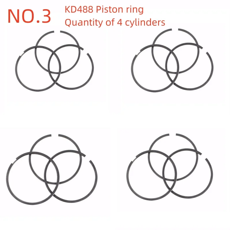 KD388 KD488 Kolbenringe Passend für Kipor Generator KDE11SS KDE13SS3 KDE16SS KDE20SS3 KD388 KD488 Kolbenringe Generatorteile