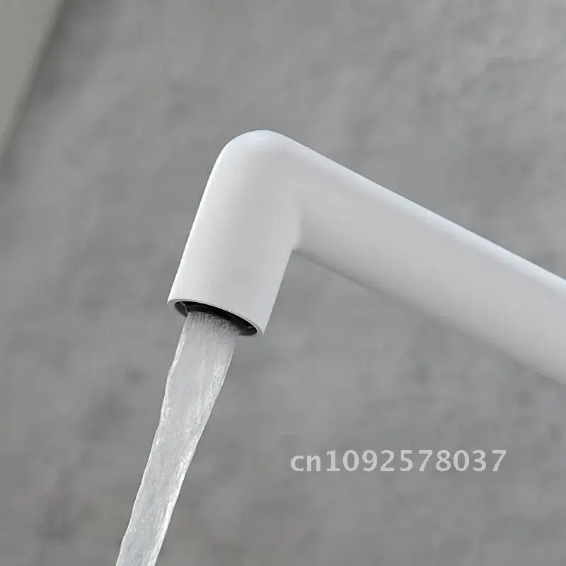 Kitchen Sink Faucet White/Brushed Gold/Gunmetal/Rose Gold/Brushed Kitchen Mixer Rotatable Steel And Tap Hot Stainless Cold