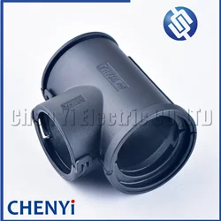 Auto waterproof wire harness connector bellows buckle manifolds 36*36*30 T-tee Corrugated pipe clamp clasp cover 9806154