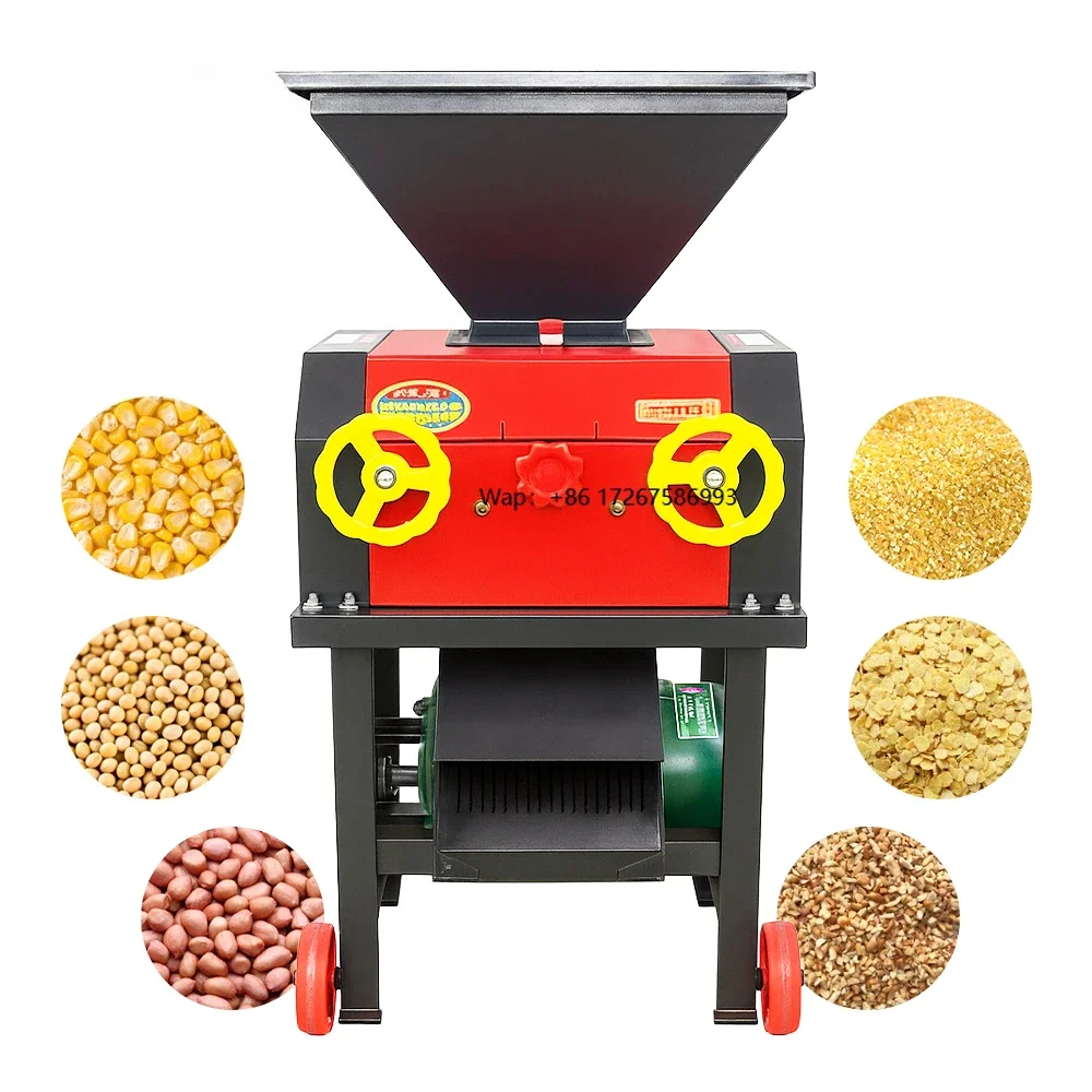 3000 Kg/h Corn Cracker Machine for Animal Feed Production Plant Heavy Duty Grain Cracking Machine for Feed Mill