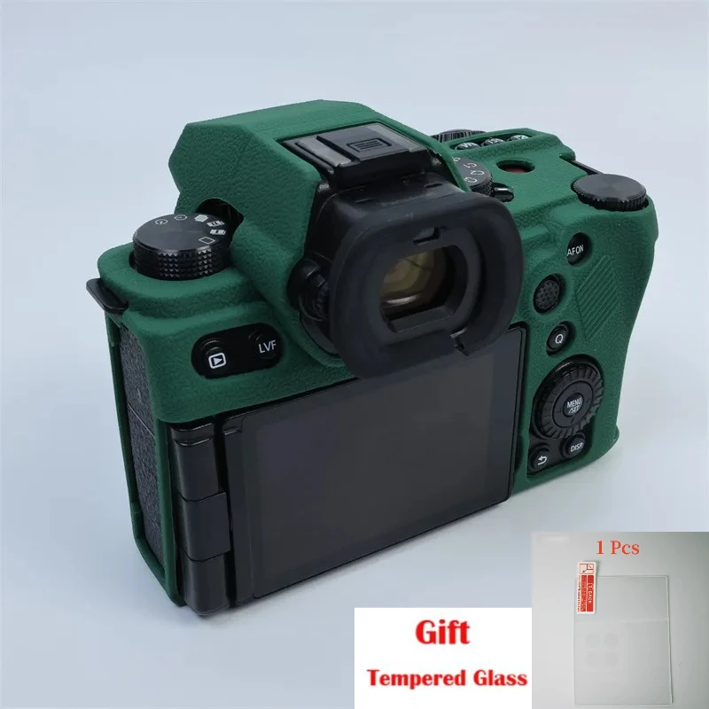 حافظة مطاطية ناعمة لهاتف Lumix Panasonic S5II، حقيبة amera S5M2 حافظة واقية من السيليكون + طبقة حماية LCD من الزجاج المقسى #1