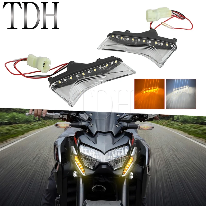 

For Kawasaki Z900 ABS 2020-2024 LED Front Daytime Running Light Side Turn Signal Lamp Blinker Indicator Driving Lamp Accessories