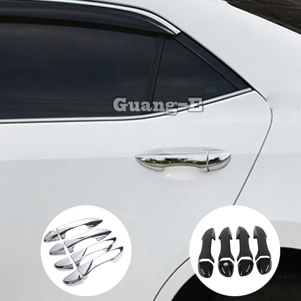 

For Toyota Corolla Altis 2014 2015 2016 2017-2019 Car Styling Cover Trim ABS Chrome Door Handle Frame Panel Armrest Handrail